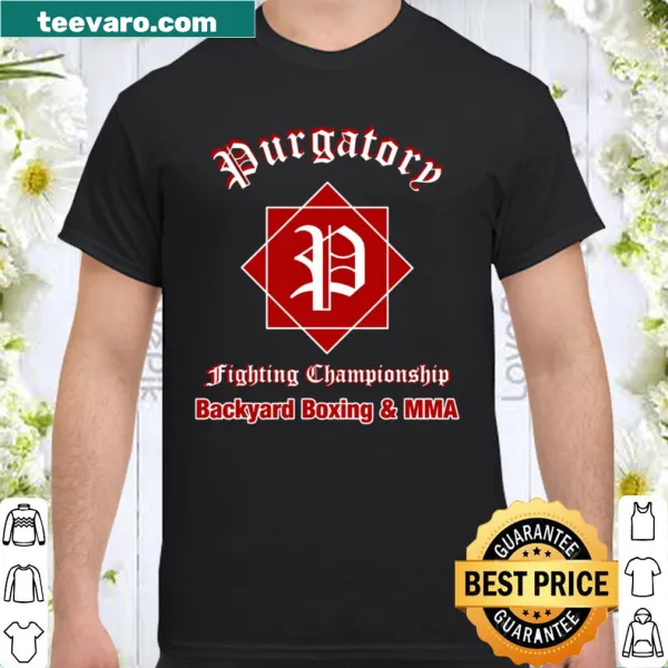 Shirt featuring Purgatory FC emblem
