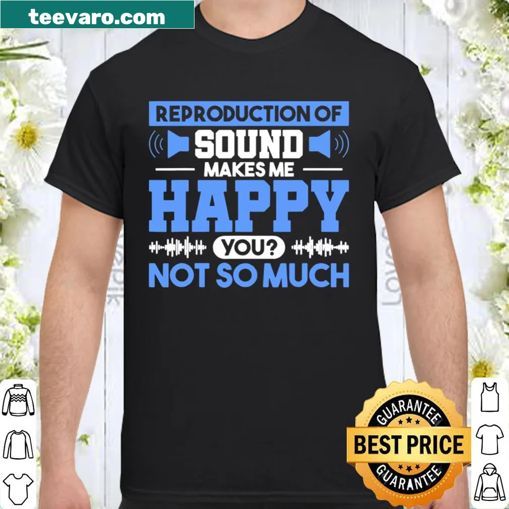 Humorous music-themed phrase on a limited edition shirt