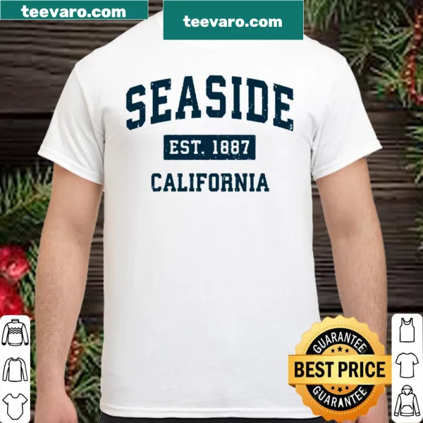 Vintage-style shirt with Seaside California sports design