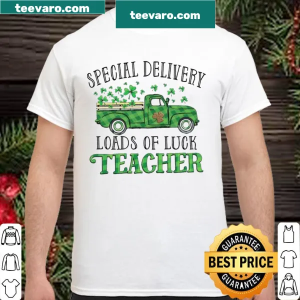 Festive St. Patrick's Day shirt for teachers featuring a cheerful luck-themed message