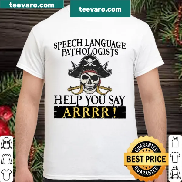 Fun shirt for speech-language pathologists with playful text