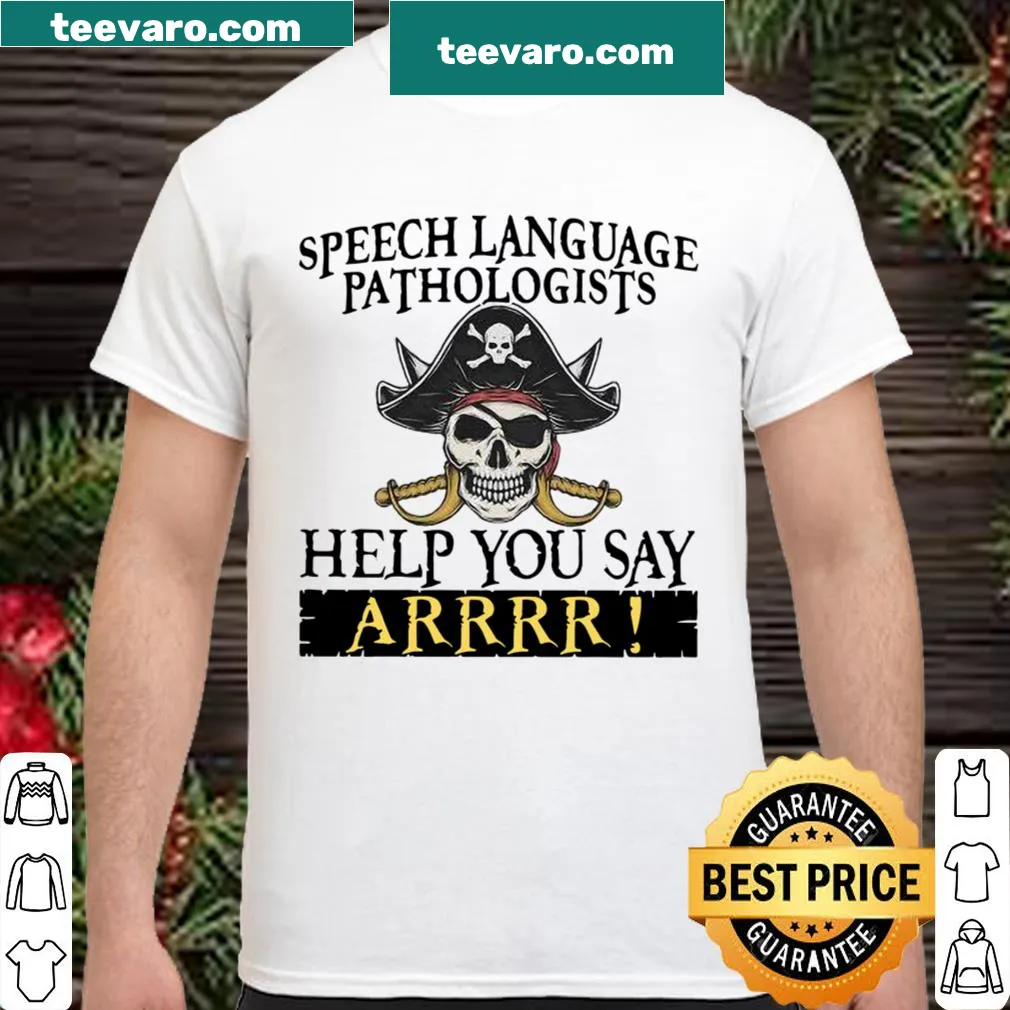 Fun shirt for speech-language pathologists with playful text