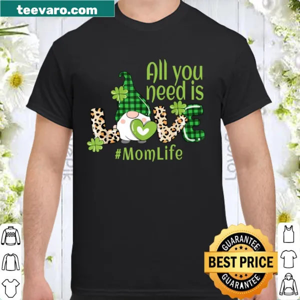 Cute Irish gnome design for St. Patrick's Day mom shirt