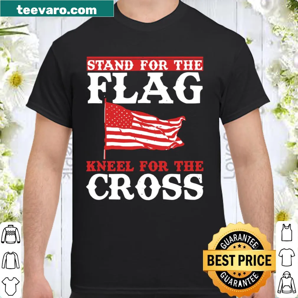 Patriotic Christian shirt with faith and flag message