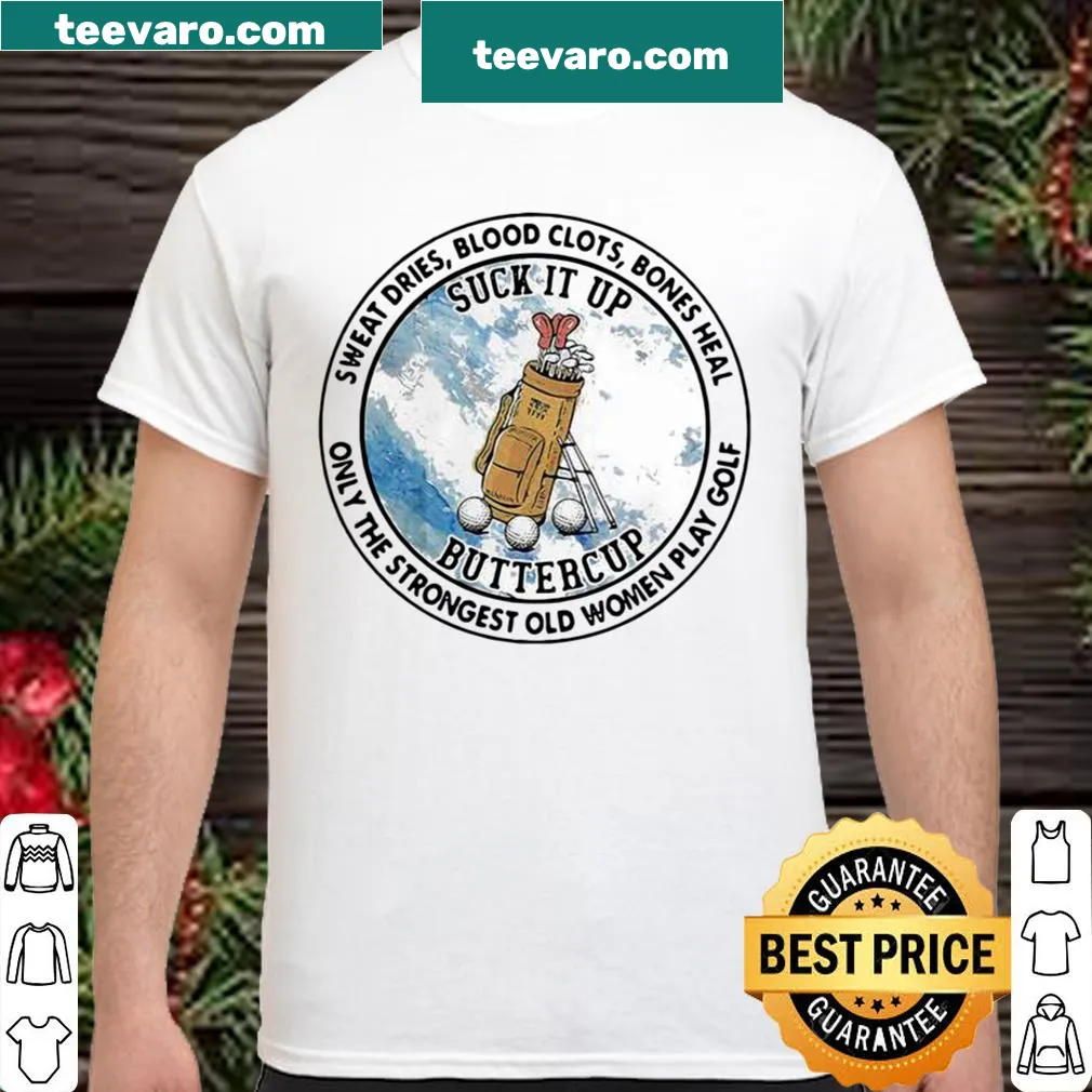Edgy golf shirt with motivational text for women