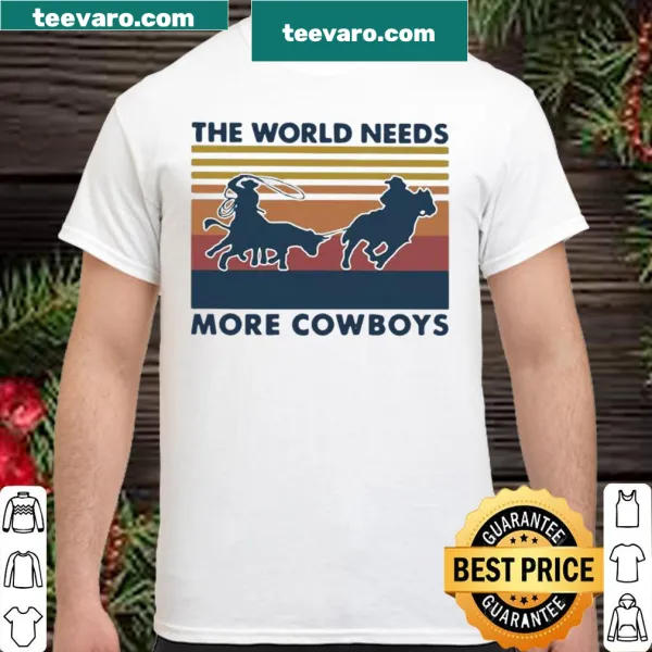 Vintage-style shirt promoting the cowboy spirit