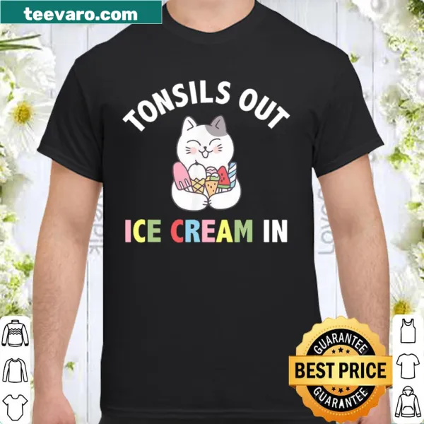 Shirt featuring Tonsils Out text for tonsil recovery