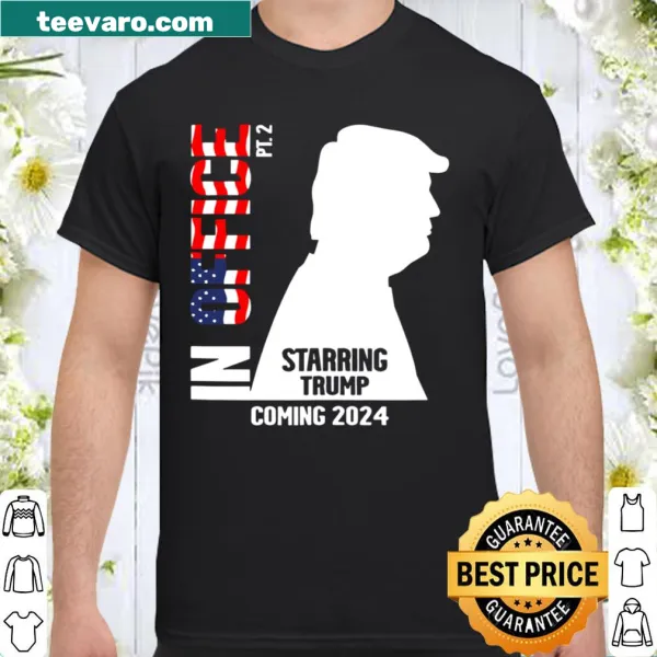 Trump 2024 campaign movie poster design shirt