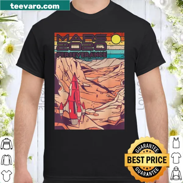 Vintage shirt showcasing the Perseverance Rover Mars 2020 landing.