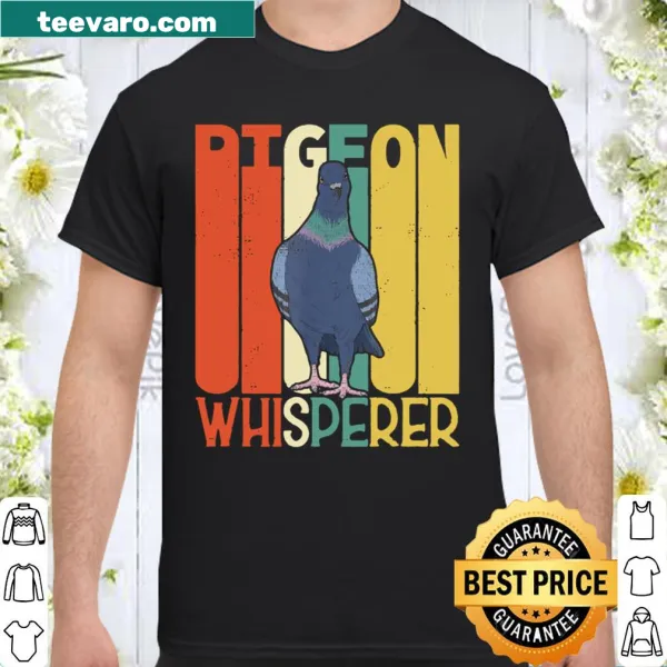 Vintage-style shirt with a retro pigeon graphic and text