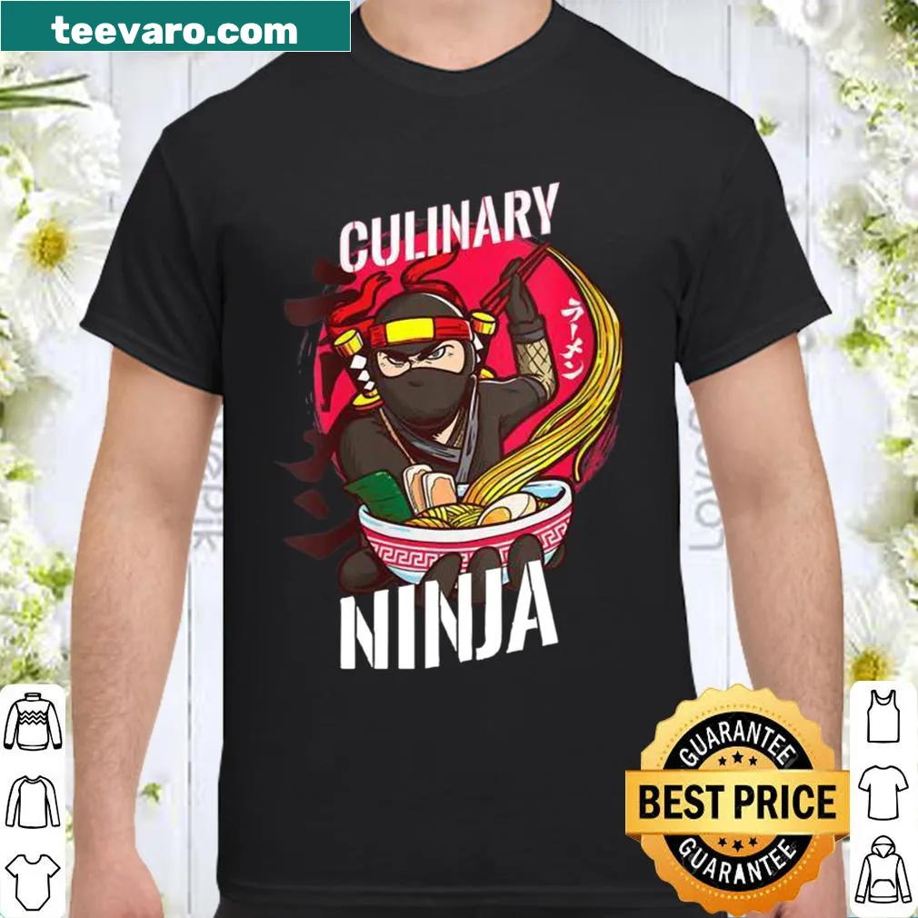 Shirt with 'Culinary Ninja' phrase for cooks and chefs
