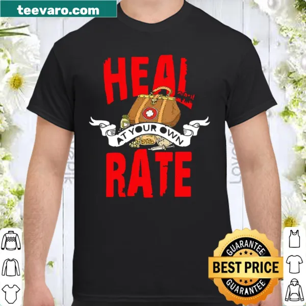 Comforting shirt with the phrase 'Heal at Your Own Rate' for recovery.