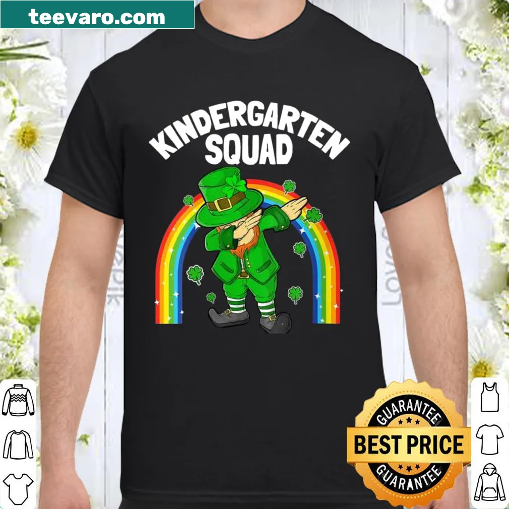 Shirt with a leprechaun illustration for kindergarten teachers