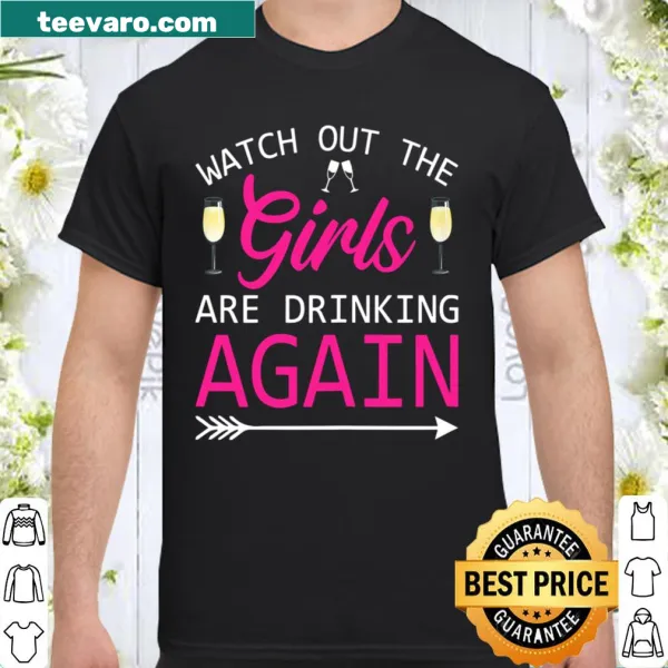 Cheeky party shirt with fun drinking slogan for women