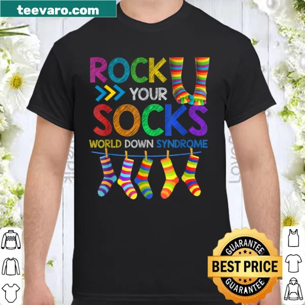 Awareness shirt for World Down Syndrome Day with 'Rock Your Socks' message