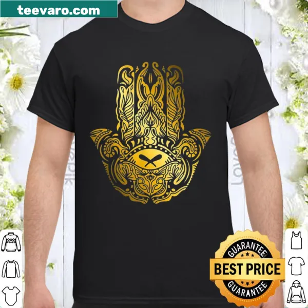 Spiritual graphic t-shirt with Fatima Eye and Hamsa Hand