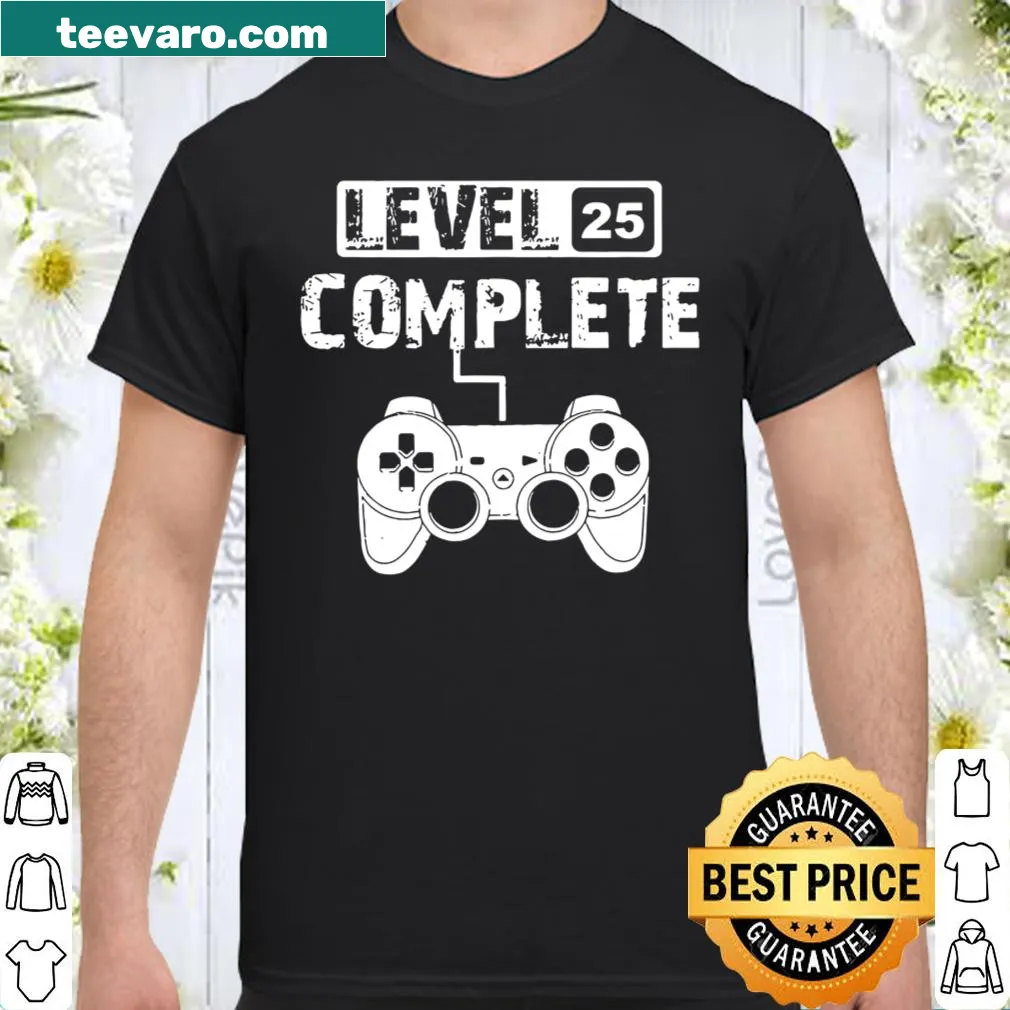 T-shirt celebrating a 25th wedding anniversary