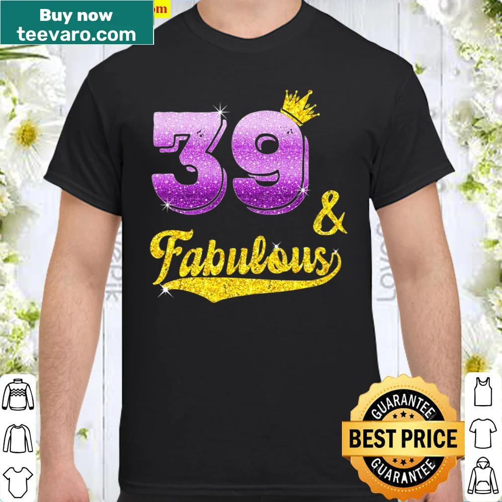 Playful design announcing '39 And Fabulous'