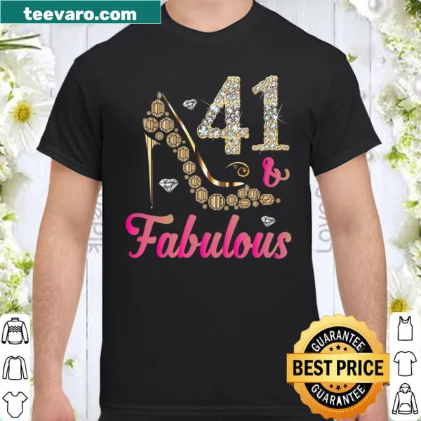 Fun typography celebrating a woman's 41st birthday