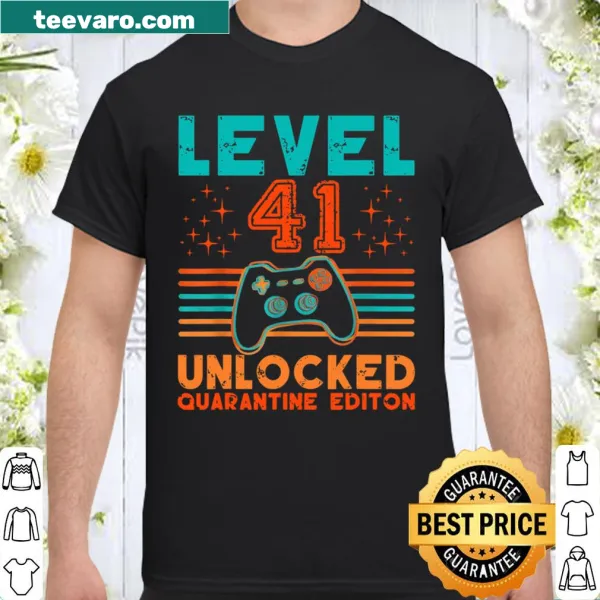 Funny gaming-themed shirt for the 41st birthday celebration