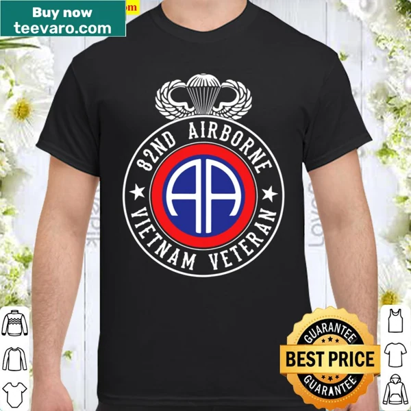 82Nd Airborne Vietnam Veteran shirt with bold lettering