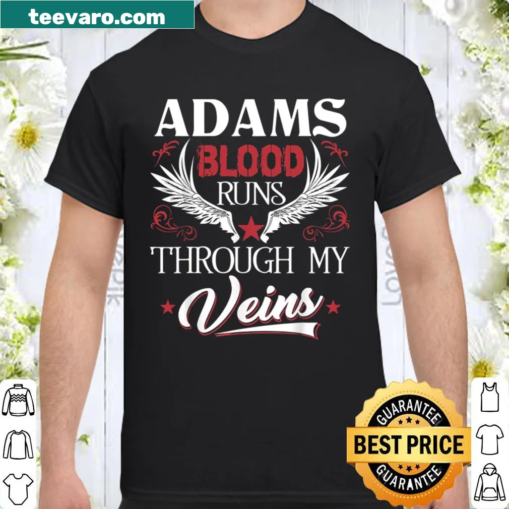 Shirt with bold typography stating family name and pride
