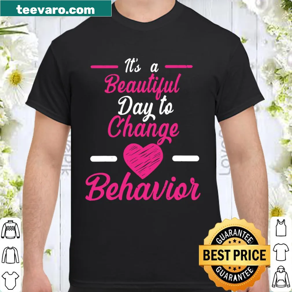Typographic shirt for ABA therapists and behavior analysts