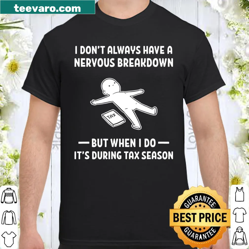Humorous accountant shirt for tax season with clever design