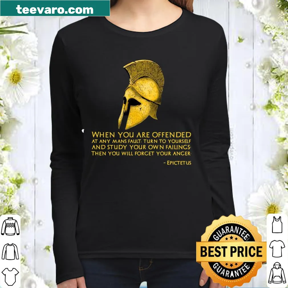 Epictetus quote graphic on a philosophical T-shirt