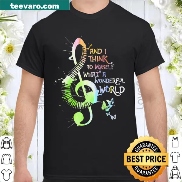 Inspirational shirt with a famous music quote
