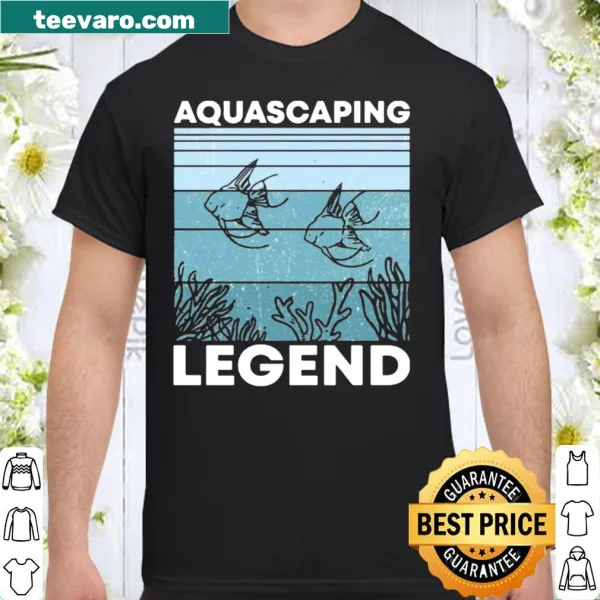 Shirt with 'Aquascaping Legend' text celebrating the art of aquascaping