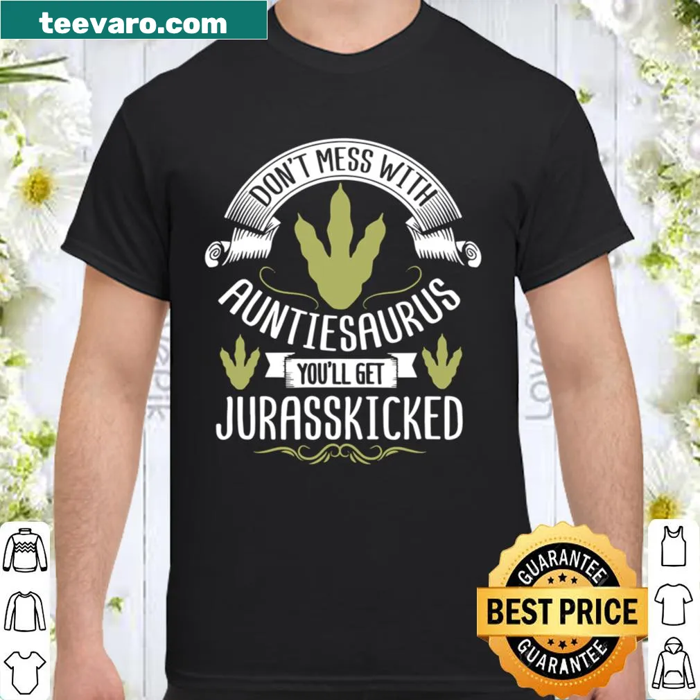 Fun dinosaur graphic with Auntiesaurus theme