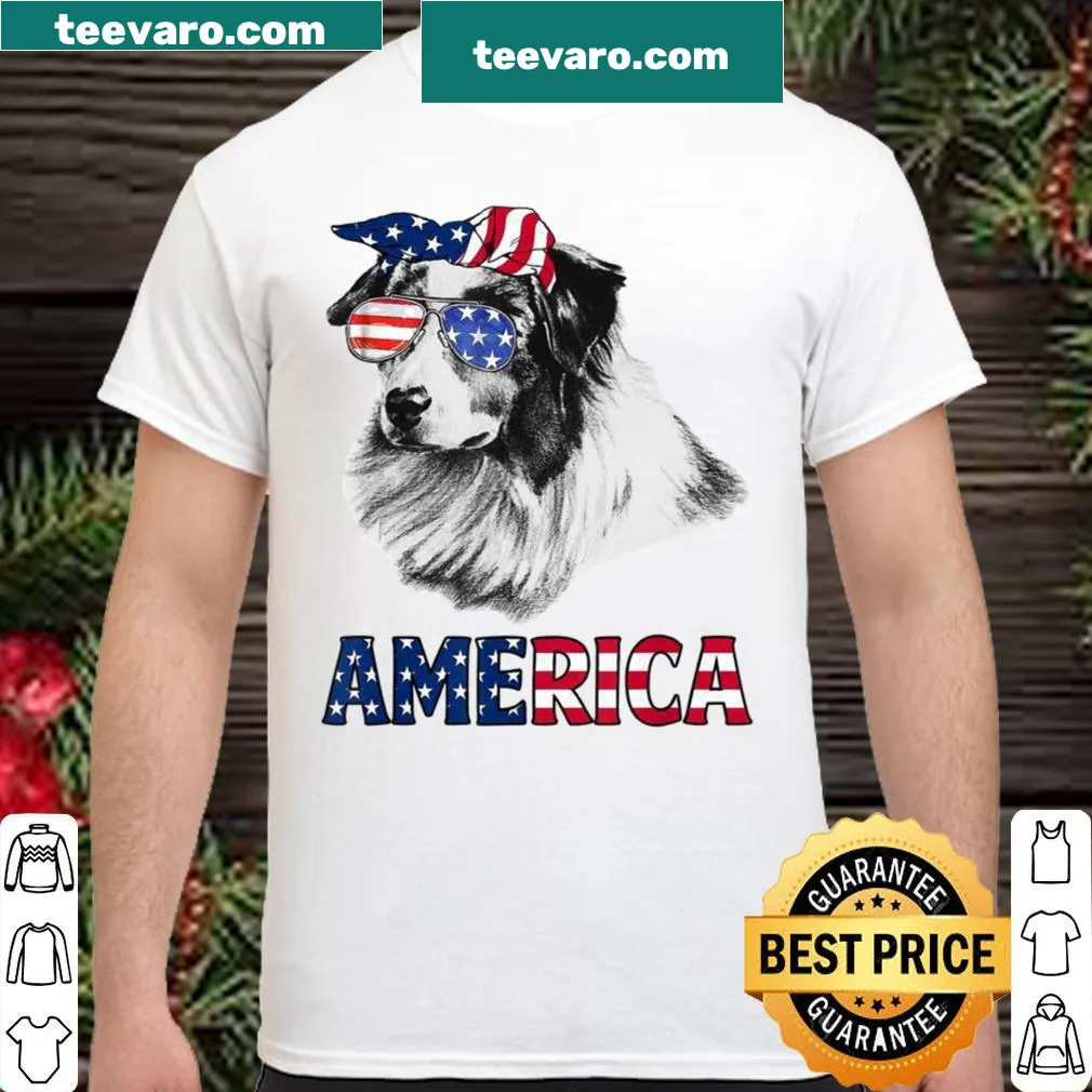 Shirt for Aussie moms featuring 'Aussie Mom' text with dog imagery