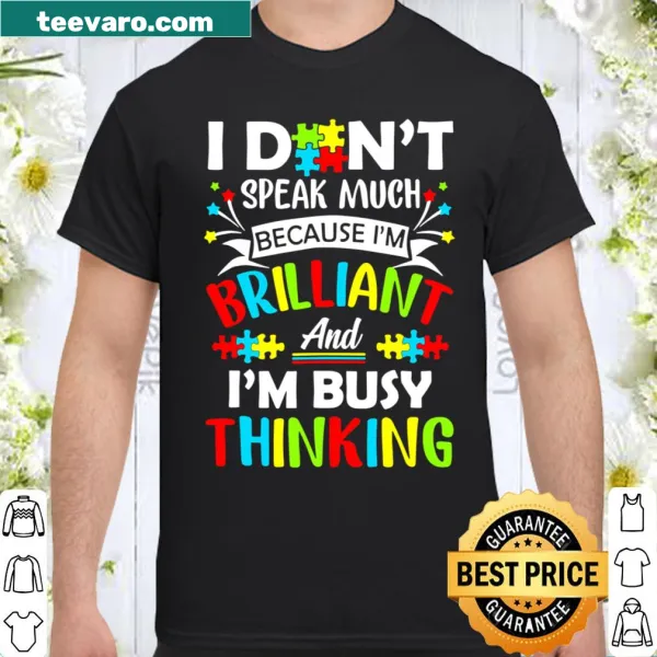 Autism awareness shirt with a message about communication