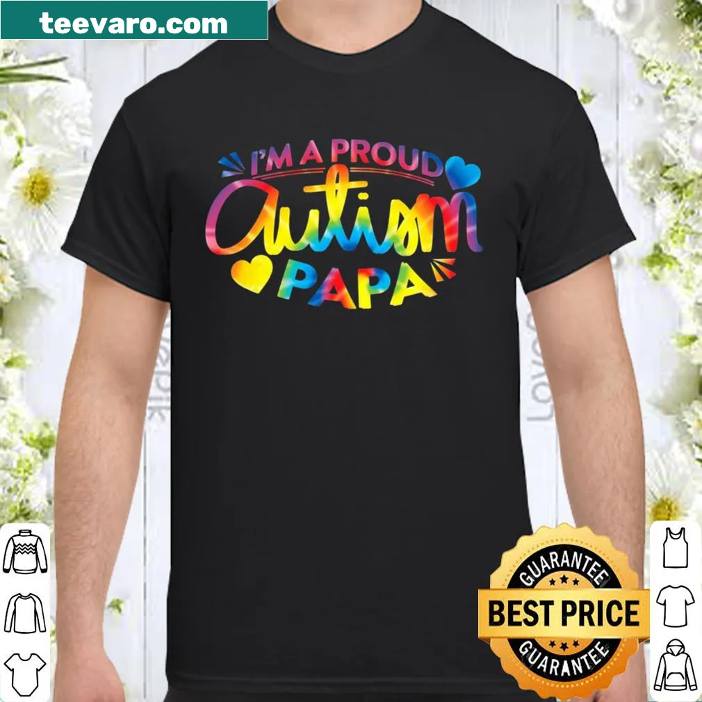 Proud Autism Papa graphic t-shirt