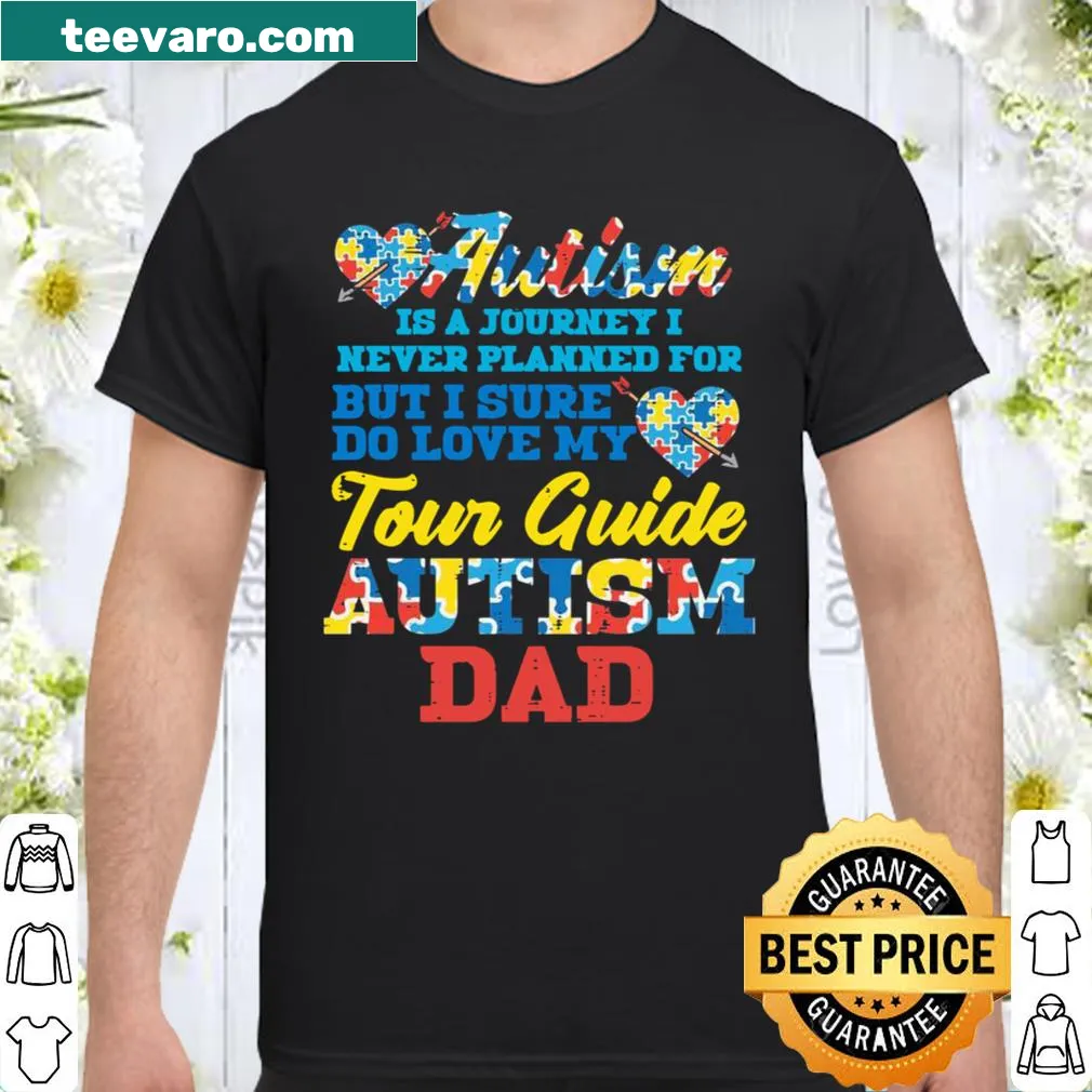Inspirational typography design for dads supporting autism awareness