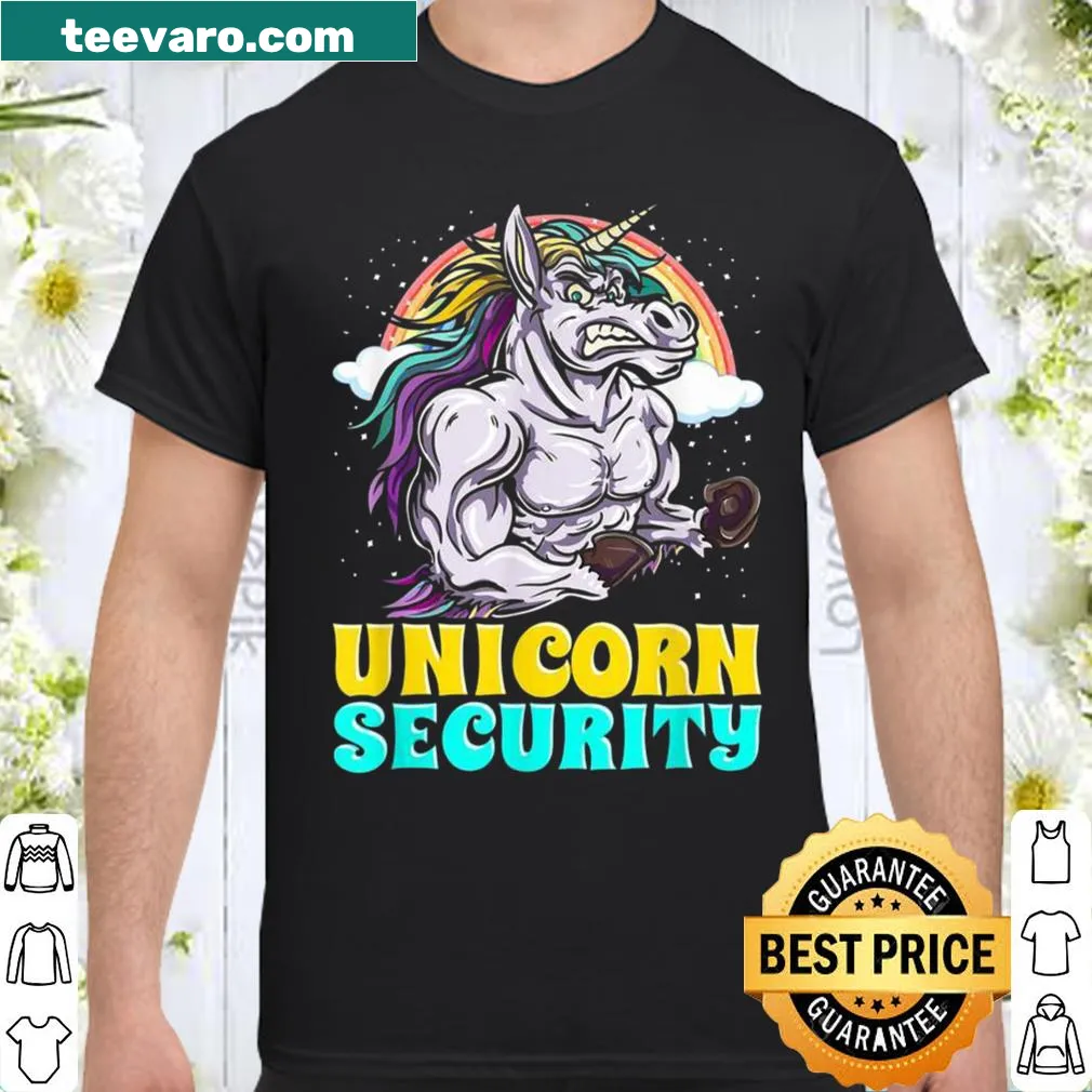 Kids shirt with a cartoon unicorn and rainbow design