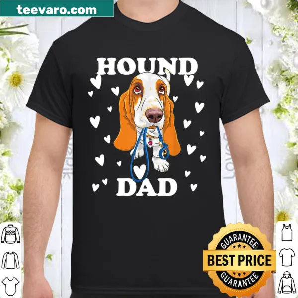 Basset Hound design with 'Dad, Papa, Daddy, Pa' text