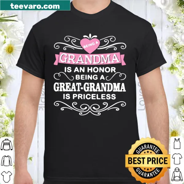 Sentimental shirt celebrating grandmas and great grandmas.