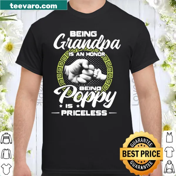 Typography shirt celebrating grandparenthood with heartfelt phrases