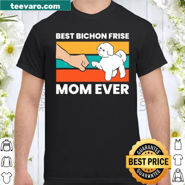 Cute design celebrating Bichon Frise moms with an adorable graphic
