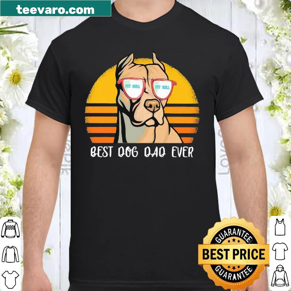 Vintage-style shirt featuring 'Best Dog Dad Ever' text