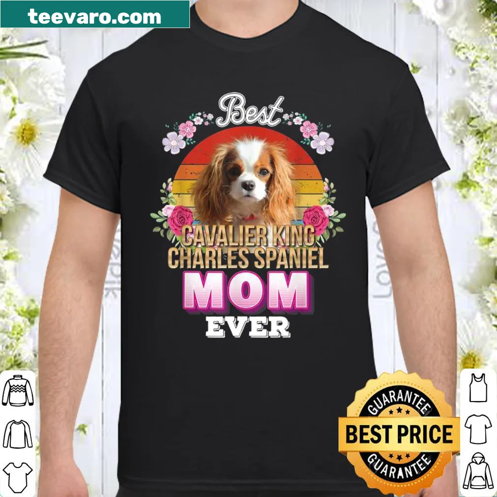 Dog mom shirt featuring Cavalier King Charles Spaniel theme