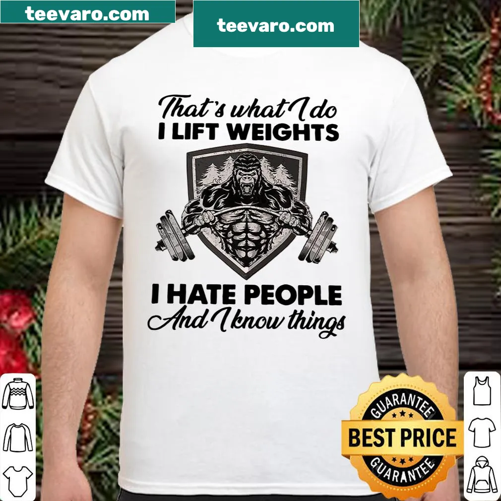 Bigfoot-themed fitness shirt with bold humorous text