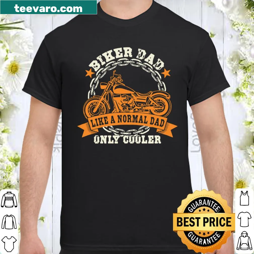 Biker Dad shirt with bold typography celebrating motorcycle culture