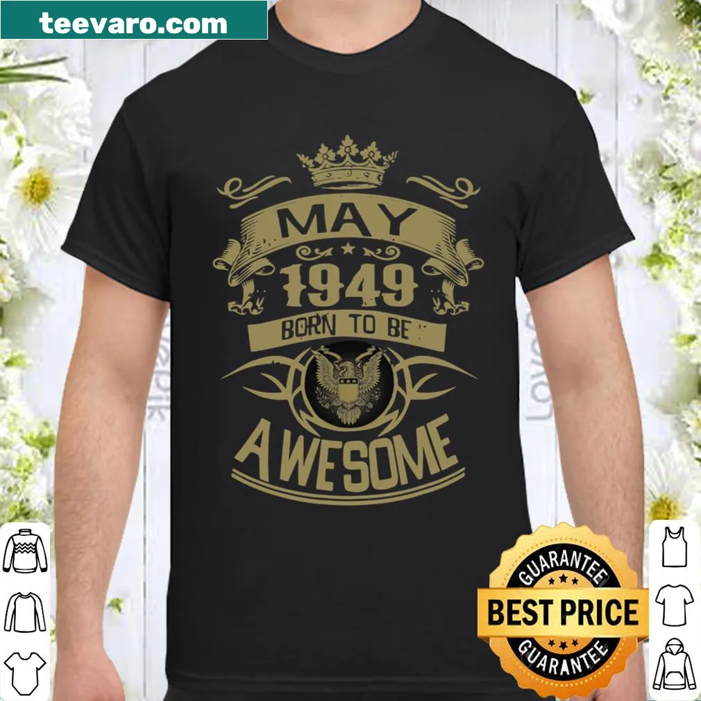 Vintage May 1949 birthday shirt design