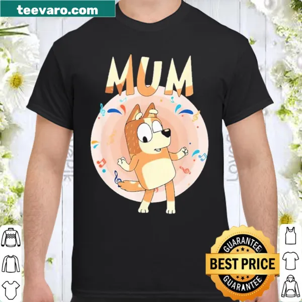 Bluey dad and mom shirt featuring playful characters