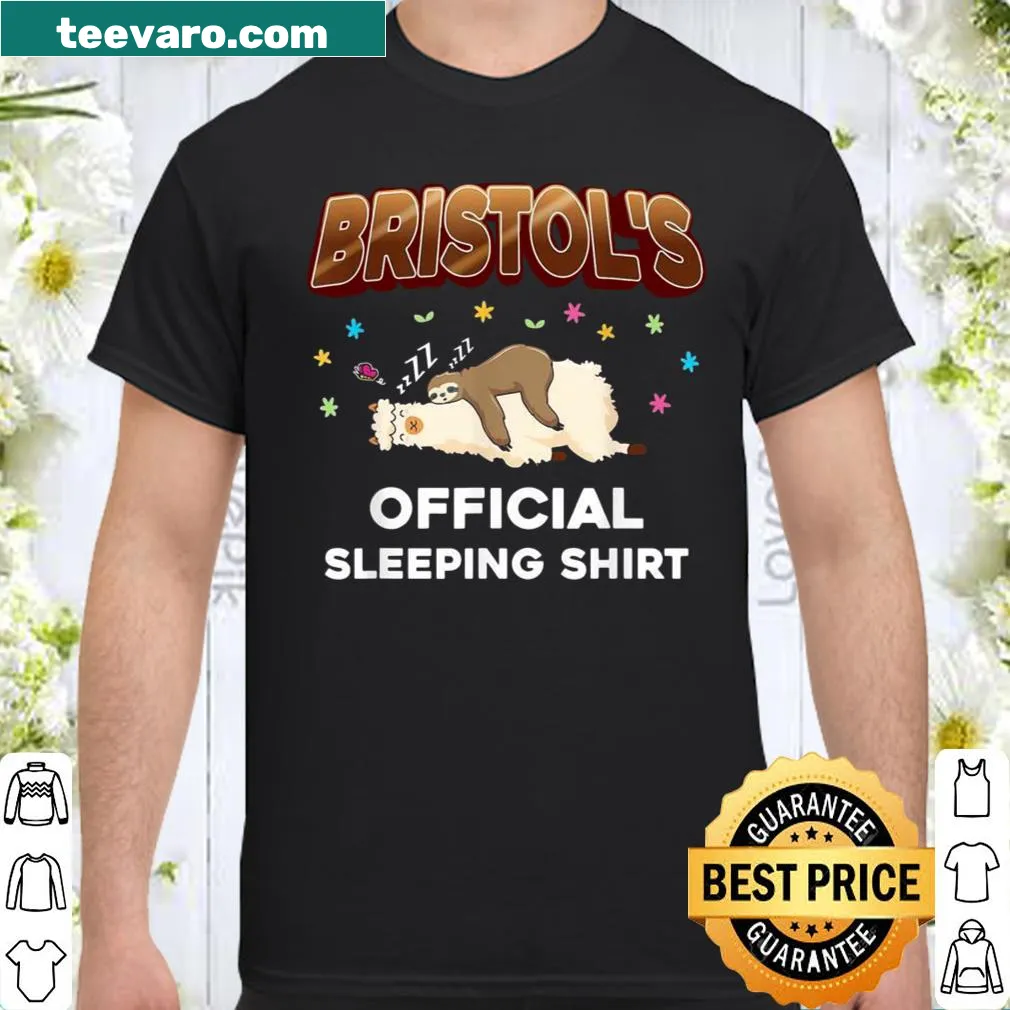 Personalized sleep shirt for kids with the name Bristol