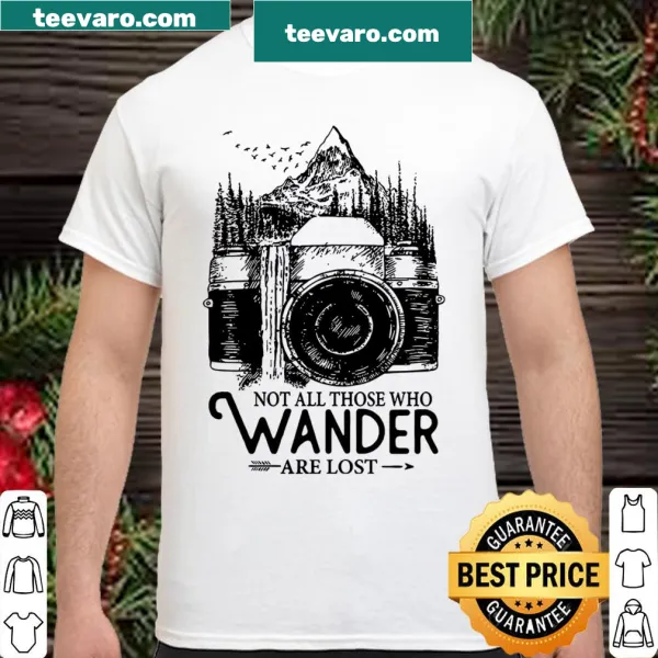 Wanderlust-themed shirt with inspirational phrase