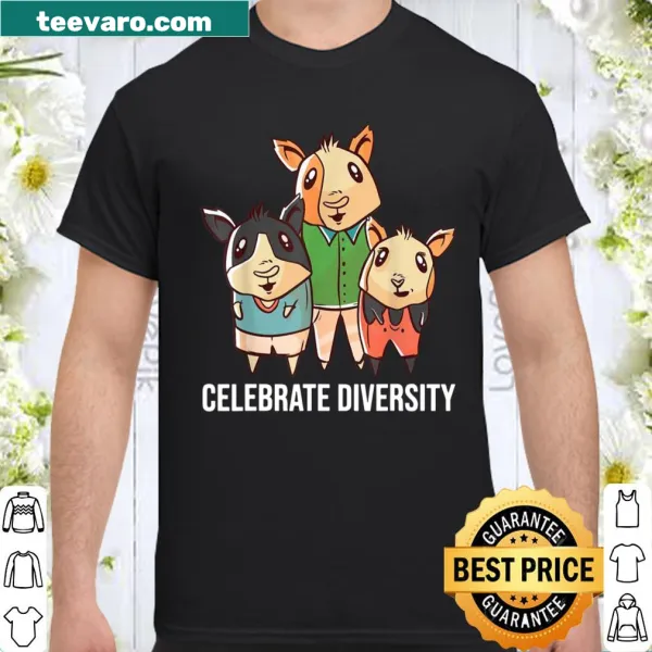 Shirt celebrating guinea pig pet owners with playful illustrations
